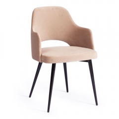 Кресло VALKYRIA 2 mod. 718 / 1 шт. в упаковке ткань/металл, 55х55х80 см, высота до сиденья 48 см, бежевый barkhat 5/черный