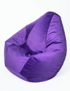 Кресло-мешок Россия Велюр среднее Фиолетовый